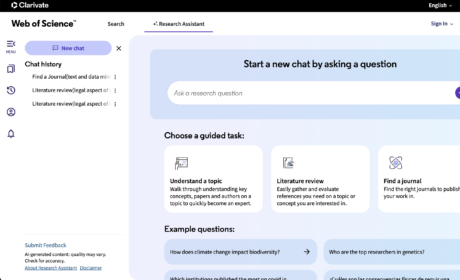 Vyzkoušejte Research Assistant – AI nástroj ve Web of Science